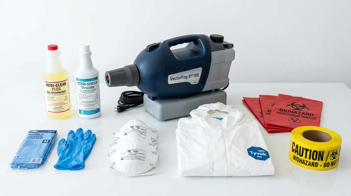 Professional biohazard remediation crew working in Jefferson Hills